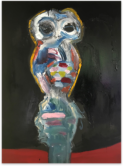 Owl Woman Painting